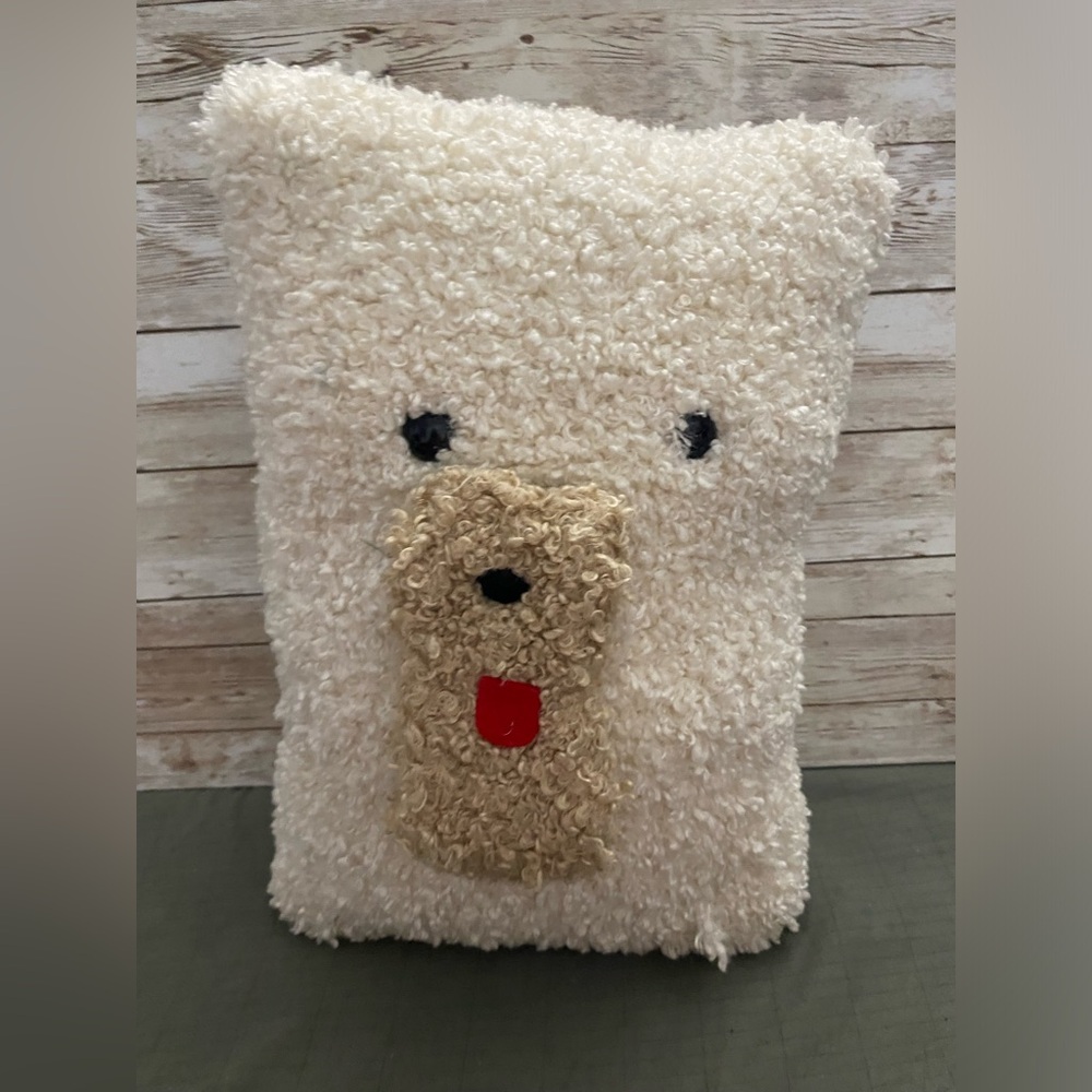 Homemade Stuffed Teddy Bear Fuzzy Plush Pillow